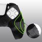 PlayVital Guardian Edition Anti-Slip Silicone Cover Skin with Thumb Grip Caps for PS5 Wireless Controller - Dark Gray & Black PlayVital