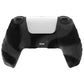 PlayVital Guardian Edition Anti-Slip Silicone Cover Skin with Thumb Grip Caps for PS5 Wireless Controller - Dark Gray & Black PlayVital