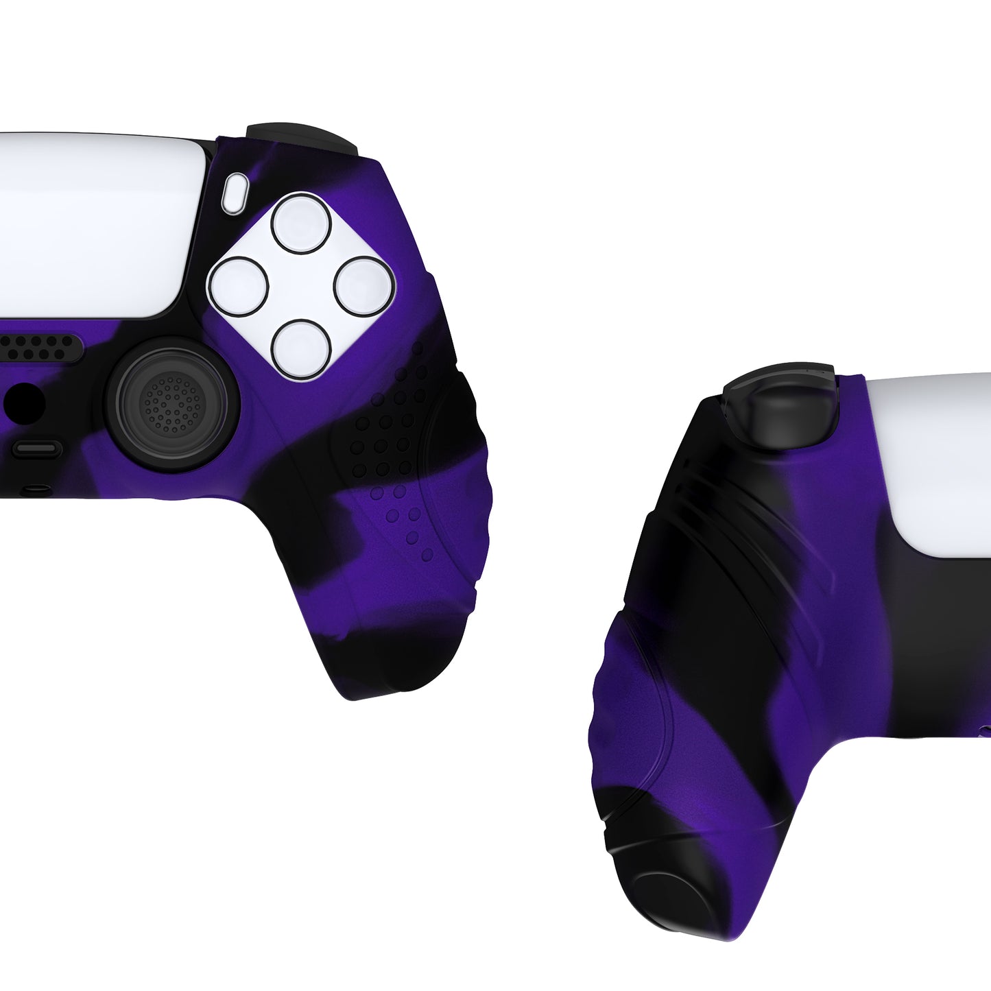 PlayVital Guardian Edition Anti-Slip Silicone Cover Skin with Thumb Grip Caps for PS5 Wireless Controller - Neon Purple - YHPF026 (Copy) PlayVital