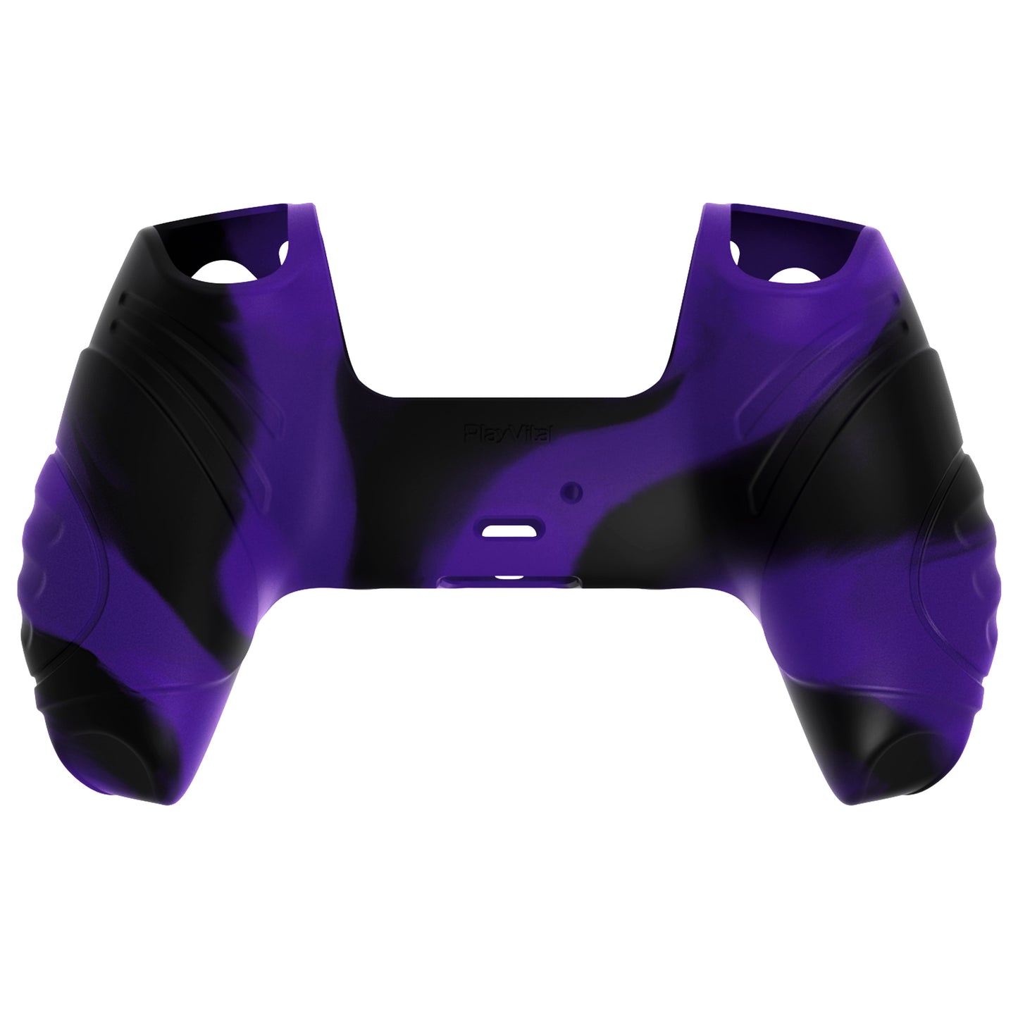 PlayVital Guardian Edition Anti-Slip Silicone Cover Skin with Thumb Grip Caps for PS5 Wireless Controller - Neon Purple - YHPF026 (Copy) PlayVital