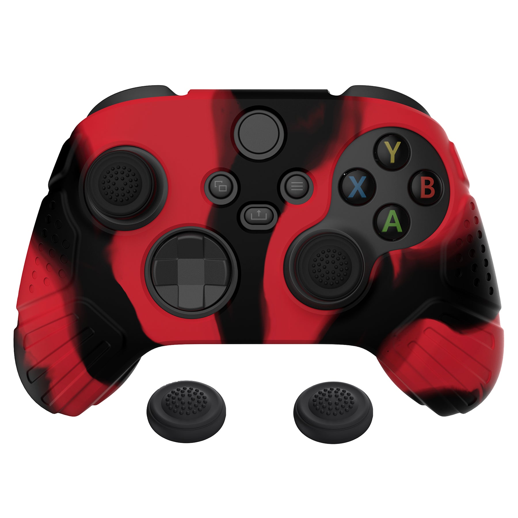 PlayVital Guardian Edition Anti-slip Silicone Cover Skin with Thumb Grip Caps for Xbox Series X/S Controller & Xbox Core Wireless Controller - Wine Red - HCX3011 (Copy) PlayVital