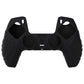 PlayVital Guardian Edition Anti-Slip Silicone Cover Skin with Thumb Grip Caps for PS5 Wireless Controller - Black - YHPF001 PlayVital