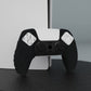 PlayVital Guardian Edition Ergonomic Anti-Slip Silicone Cover Skin with Thumb Grip Caps for PS5 Wireless Controller, Compatible with Charging Station - Black - YHPF014 PlayVital