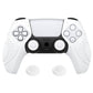 PlayVital Guardian Edition Ergonomic Anti-Slip Silicone Cover Skin with Thumb Grip Caps for PS5 Wireless Controller, Compatible with Charging Station - Black - YHPF014 (Copy) PlayVital