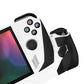 PlayVital Hexagonal Diamond Textured Premium Handle Grips with Thumb Grip Caps for ROG Ally Console - Black - ACTRGM001 PlayVital