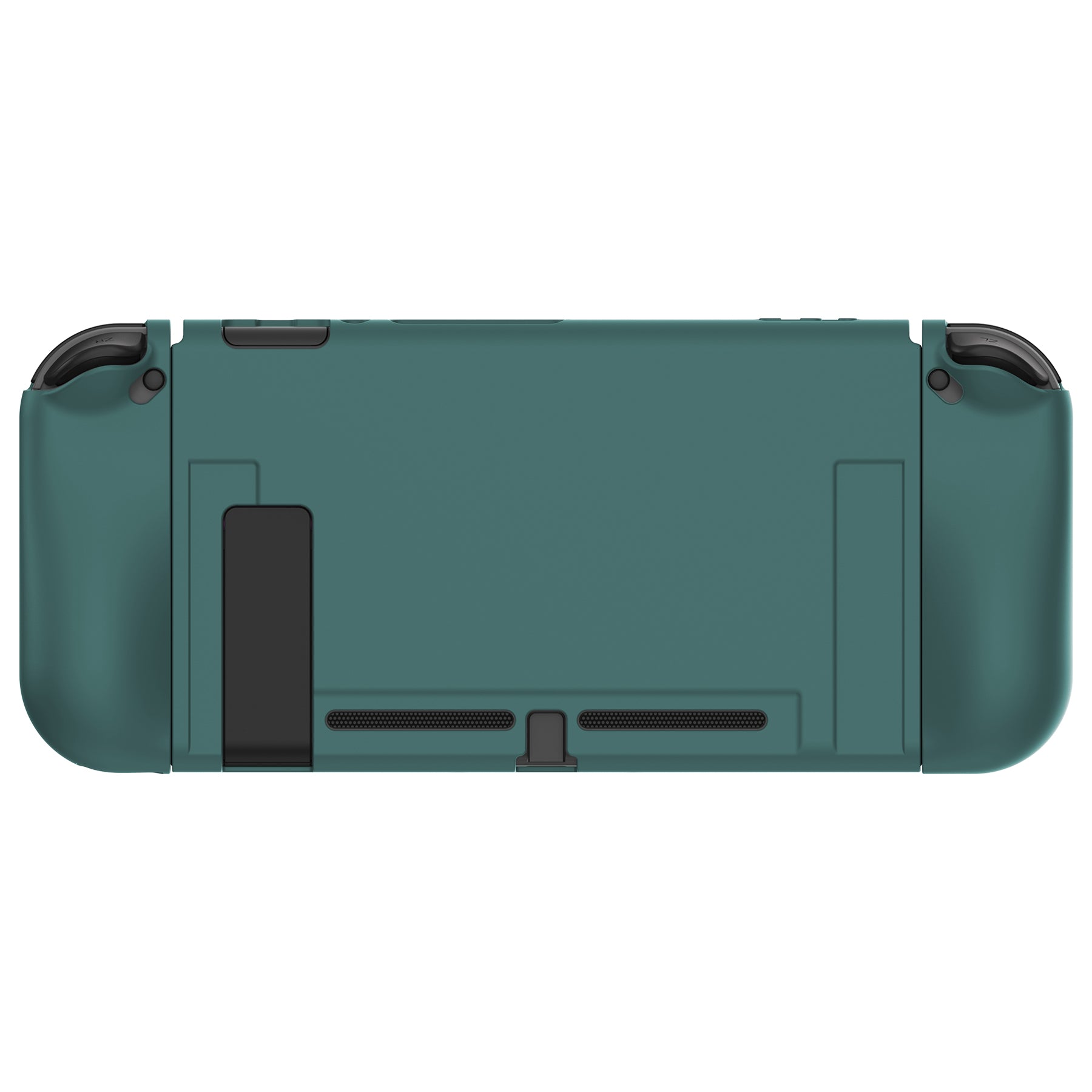 PlayVital Hunter Green Protective Case for NS Switch, Soft TPU Slim Case Cover for NS Switch Console with Colorful ABXY Direction Button Caps - NTU6036G2 PlayVital