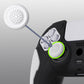 PlayVital Knight Edition Anti-Slip Silicone Cover Skin with Thumb Grip Caps for PS5 Wireless Controller - Black & White - QSPF002 PlayVital