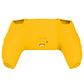 PlayVital Knight Edition Anti-Slip Silicone Cover Skin with Thumb Grip Caps for PS5 Wireless Controller - Caution Yellow & Graphite Gray - QSPF014 PlayVital