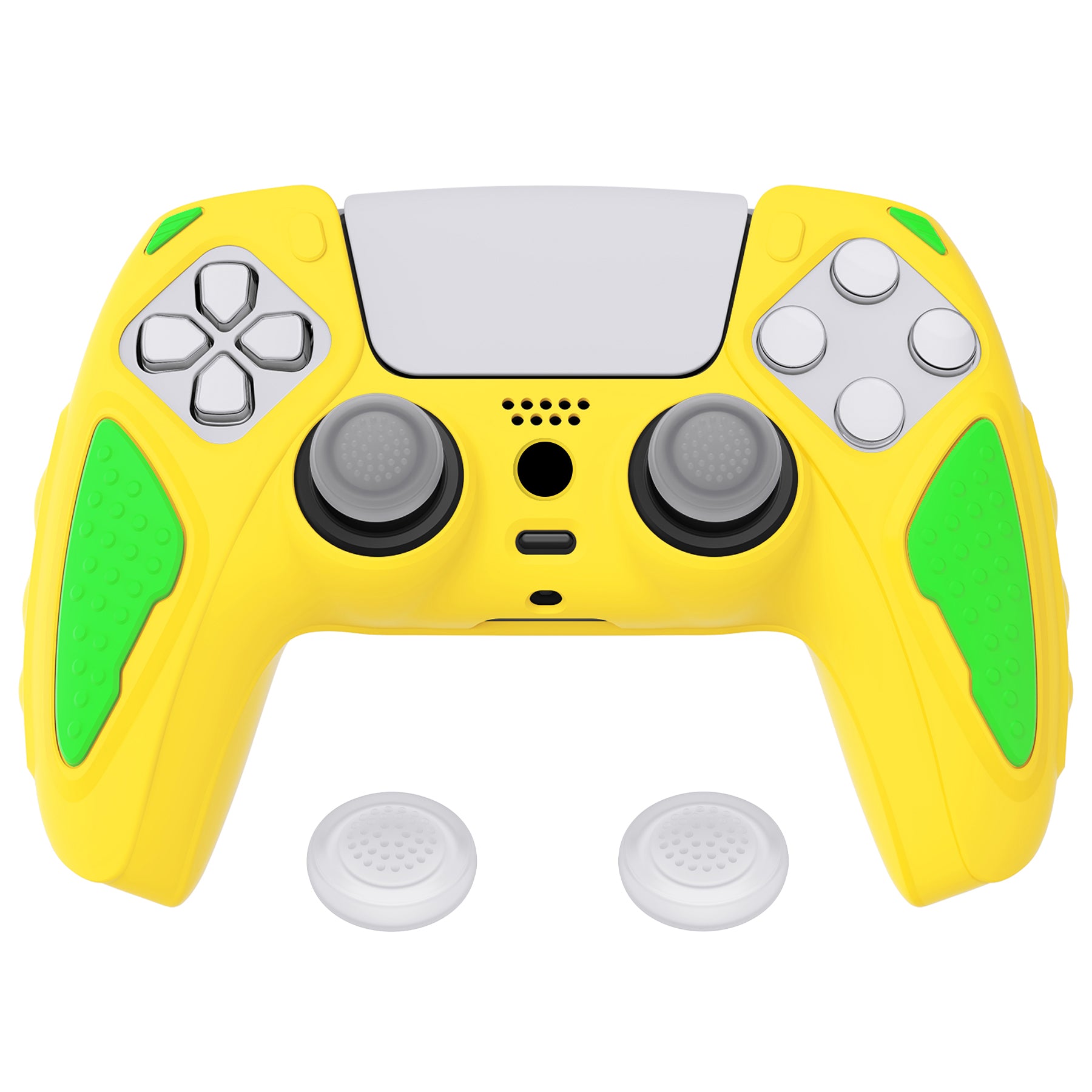 PlayVital PS5 Controller Legend Yellow & Green Anti-Slip Silicone Cover ...