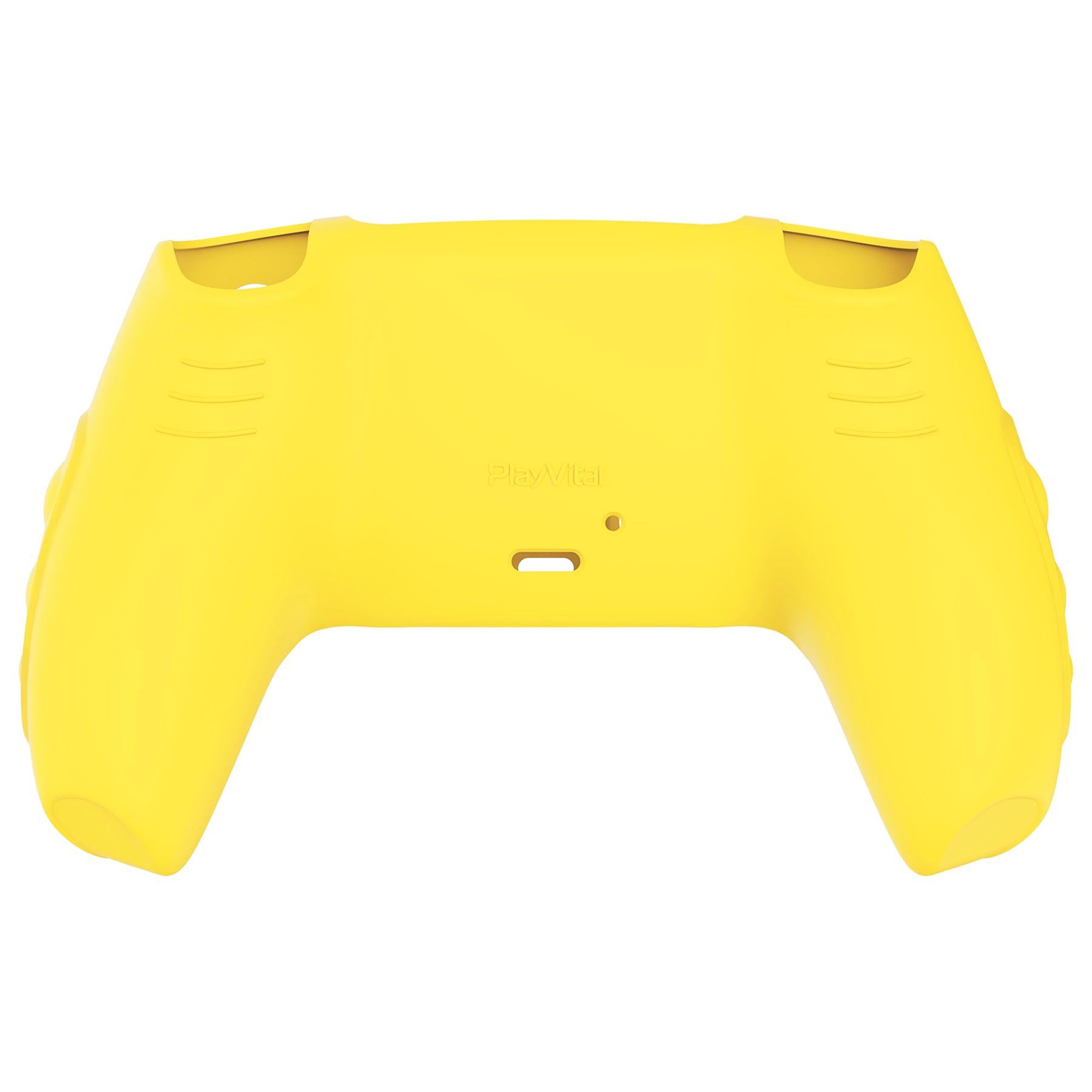 PlayVital Knight Edition Anti-Slip Silicone Cover Skin with Thumb Grip Caps for PS5 Wireless Controller - Legend Yellow & Green - QSPF016 PlayVital