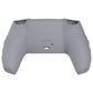 PlayVital Knight Edition Anti-Slip Silicone Cover Skin with Thumb Grip Caps for PS5 Wireless Controller - Metallic Gray & Dark Gray - QSPF011 PlayVital