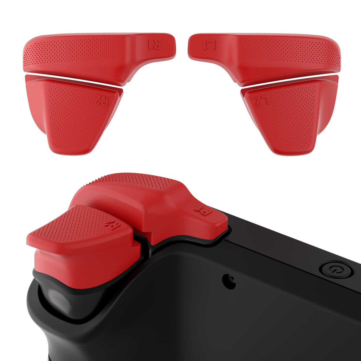 PlayVital LR INCREASER Shoulder Buttons Trigger Enhancement Set for Steam Deck - Passion Red - DJMSDJ004 PlayVital