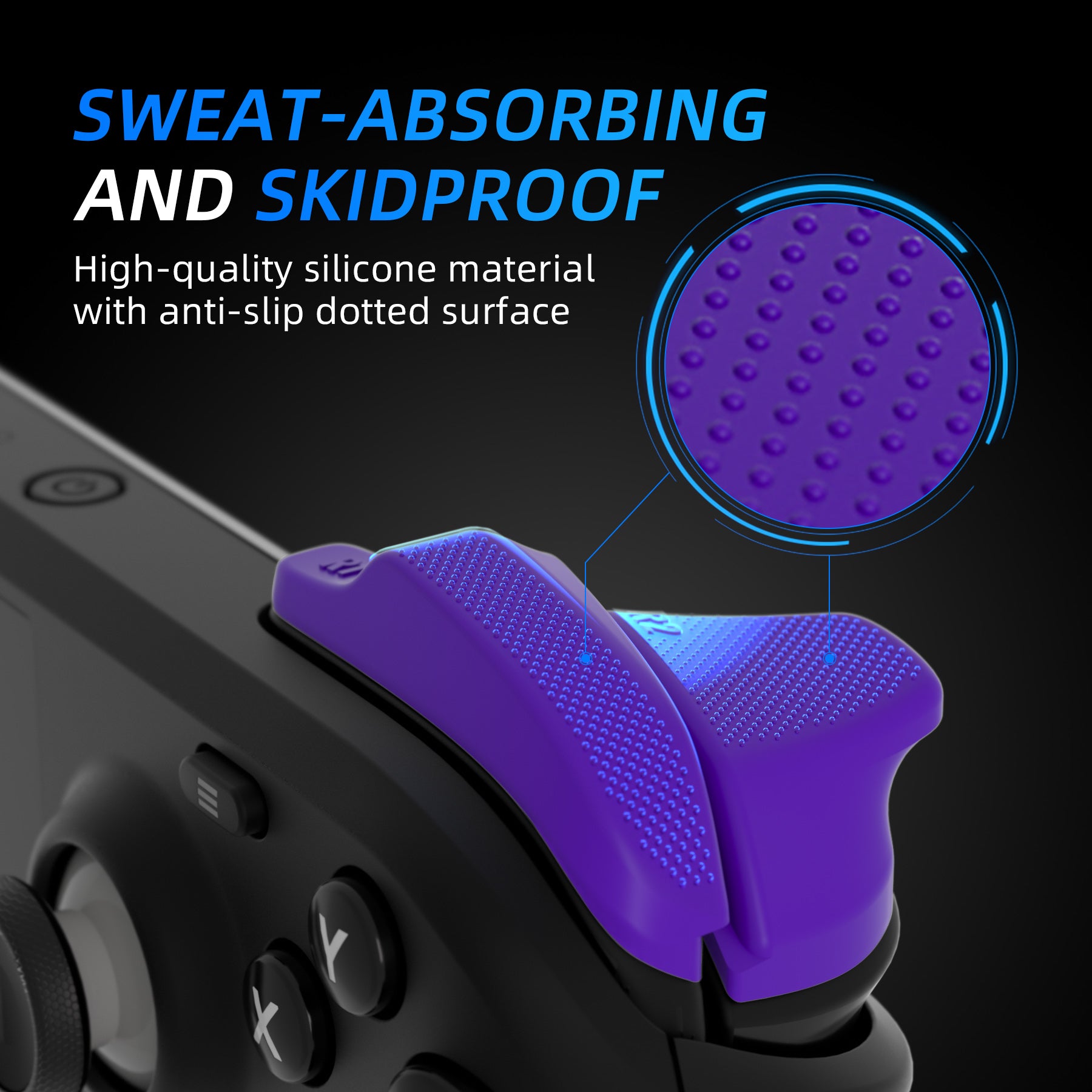 PlayVital LR INCREASER Shoulder Buttons Trigger Enhancement Set for Steam Deck - Purple - DJMSDJ003 PlayVital