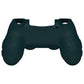 PlayVital Line & Dot Racing Green Silicone Cover Skin for ps4 Controller, Anti-Slip Soft Protector Case Cover with Thumb Grip Caps for ps4 for ps4 Slim for ps4 Pro Controller - CLRP4P003