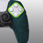 PlayVital Mecha Edition Anti-Slip Silicone Cover Skin with Thumb Grip Caps for PS5 Wireless Controller - Compatible with Charging Station -  Racing Green - JGPF004 PlayVital