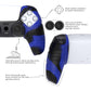 PlayVital Mecha Edition Anti-Slip Silicone Cover Skin with Thumb Grip Caps for PS5 Wireless Controller - Compatible with Charging Station - Clear White - JGPF010 (Copy) PlayVital