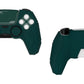 PlayVital Mecha Edition Anti-Slip Silicone Cover Skin with Matching Thumb Grips and Stickers for PS5 Wireless Controller - Compatible with Charging Station - Jungle Green PlayVital