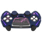 PlayVital Mecha Rhino Silicone Cover for PS5 Controller with Thumb Grips & Stickers, Compatible with Charging Station - Midnight Blue & Purple PlayVital