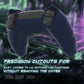 PlayVital Mecha Rhino Silicone Cover for PS5 Controller with Thumb Grips & Stickers, Compatible with Charging Station - Midnight Blue & Purple PlayVital