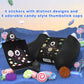 PlayVital MonoEye Monster Cute Silicone Cover for Xbox Series X/S Controller, Includes Joystick Caps and Stickers for Xbox Core Controller Grip Case - Black PlayVital