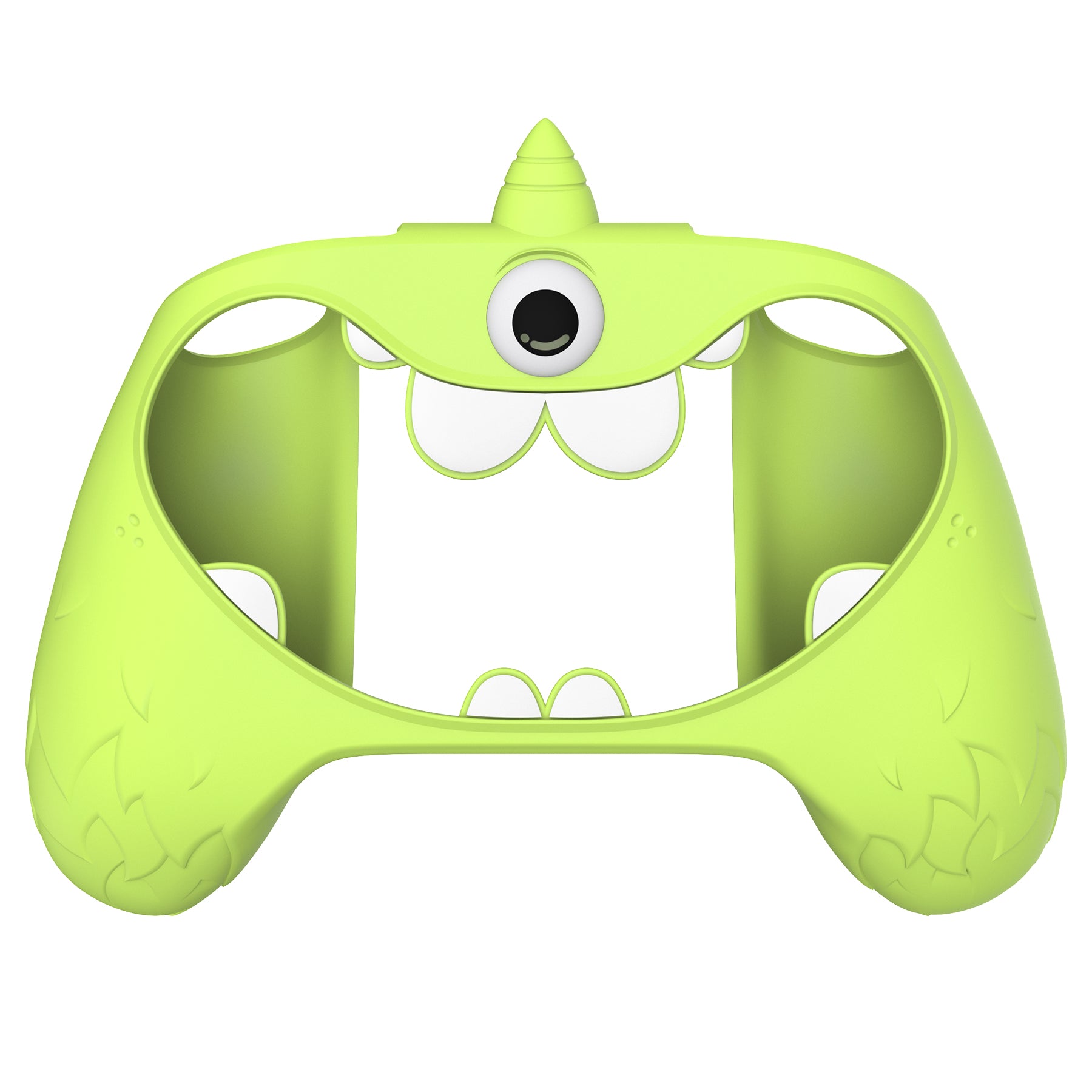 PlayVital MonoEye Monster Cute Silicone Cover with Thumb Grips Caps for Xbox Series X/S Controller - Neon Green PlayVital