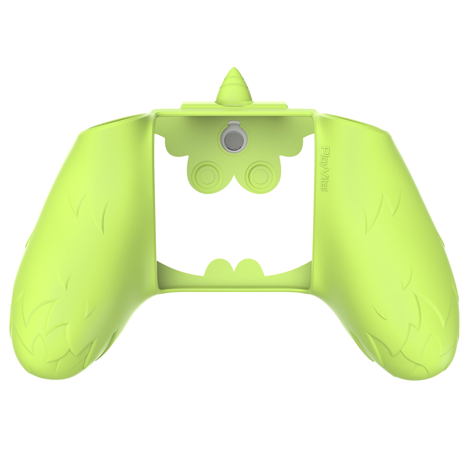 PlayVital MonoEye Monster Cute Silicone Cover with Thumb Grips Caps for Xbox Series X/S Controller - Neon Green PlayVital