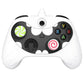 PlayVital MonoEye Monster Cute Silicone Cover with Thumb Grips Caps for Xbox Series X/S Controller - White PlayVital