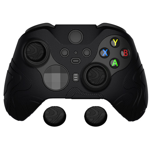 PlayVital Mountain Range Edition Silicone Cover with Thumb Grips for Xbox Elite Series 2 Controller & Xbox Elite Series 2 Core Controller - Black PlayVital