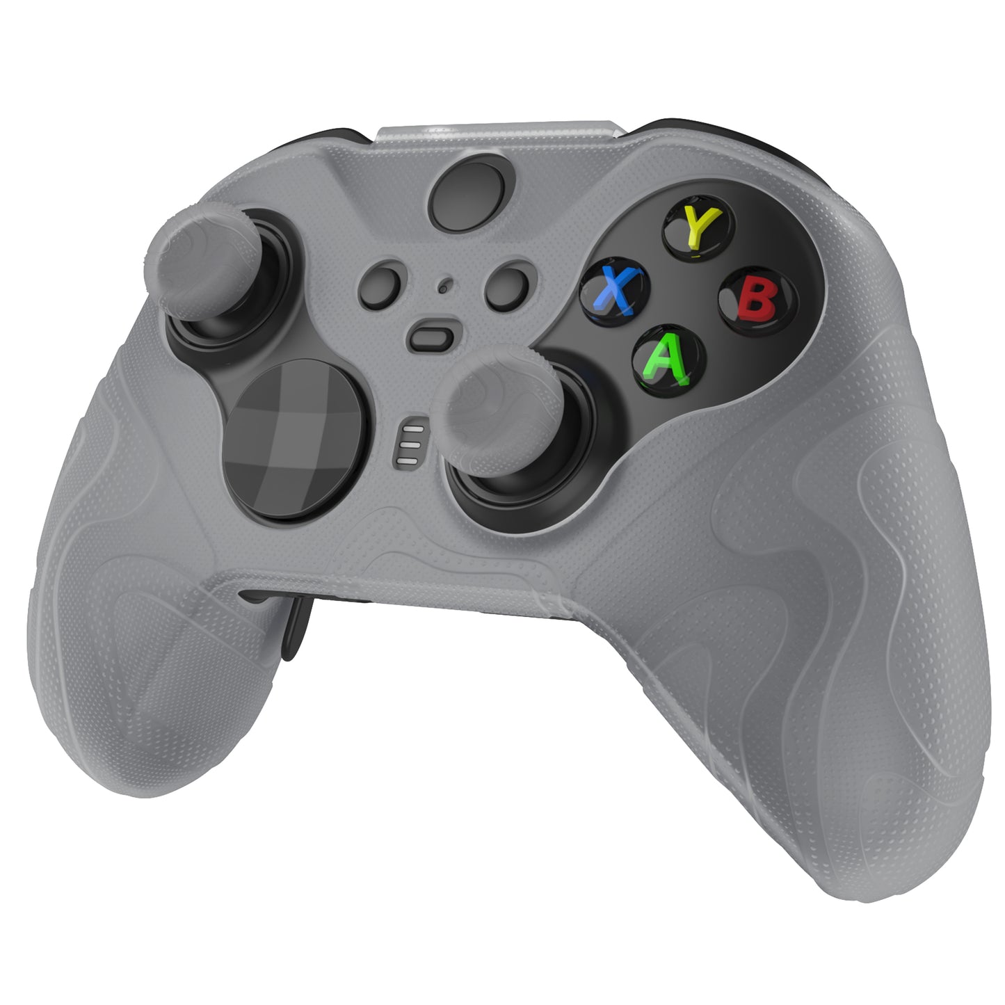 PlayVital Mountain Range Edition Silicone Cover with Thumb Grips for Xbox Elite Series 2 Controller & Xbox Elite Series 2 Core Controller - Clear White PlayVital