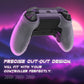 PlayVital Mountain Range Edition Silicone Cover with Thumb Grips for Xbox Elite Series 2 Controller & Xbox Elite Series 2 Core Controller - Clear White PlayVital