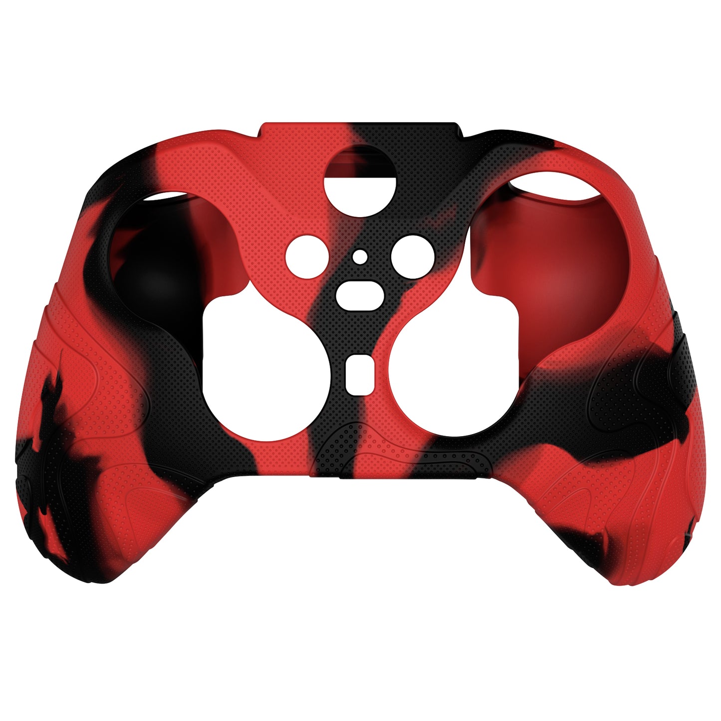 PlayVital Mountain Range Edition Silicone Cover with Thumb Grips for Xbox Elite Series 2 Controller & Xbox Elite Series 2 Core Controller - Red & Black PlayVital