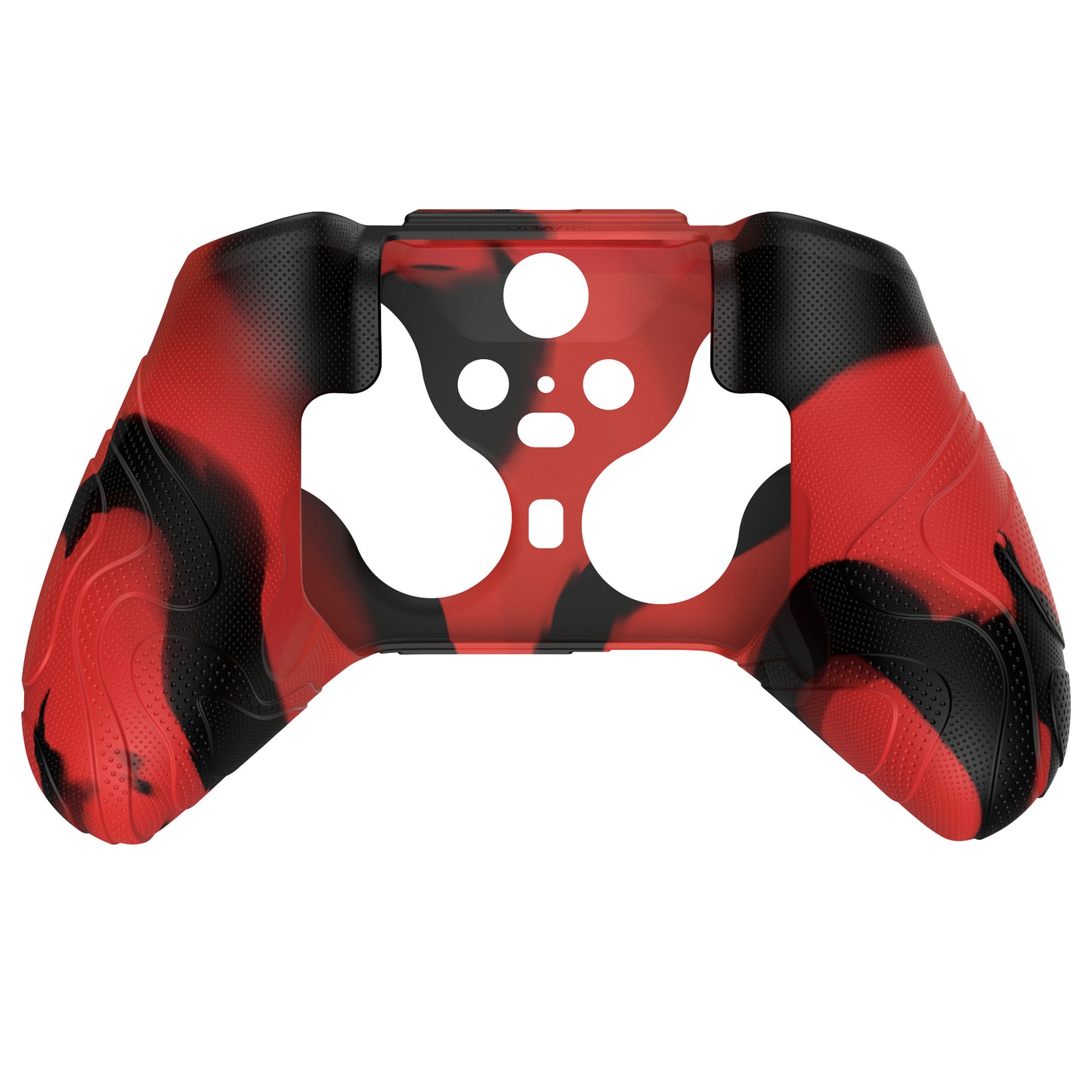 PlayVital Mountain Range Edition Silicone Cover with Thumb Grips for Xbox Elite Series 2 Controller & Xbox Elite Series 2 Core Controller - Red & Black PlayVital