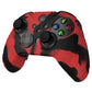 PlayVital Mountain Range Edition Silicone Cover with Thumb Grips for Xbox Elite Series 2 Controller & Xbox Elite Series 2 Core Controller - Red & Black PlayVital