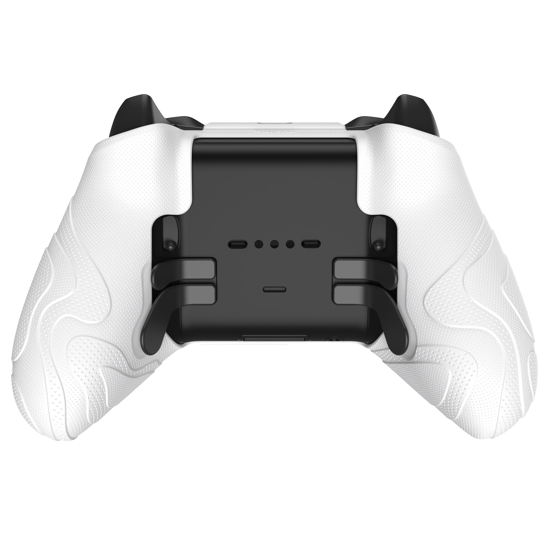 PlayVital Mountain Range Edition Silicone Cover with Thumb Grips for Xbox Elite Series 2 Controller & Xbox Elite Series 2 Core Controller - White PlayVital