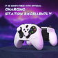 PlayVital Mountain Range Edition Silicone Cover with Thumb Grips for Xbox Elite Series 2 Controller & Xbox Elite Series 2 Core Controller - White PlayVital