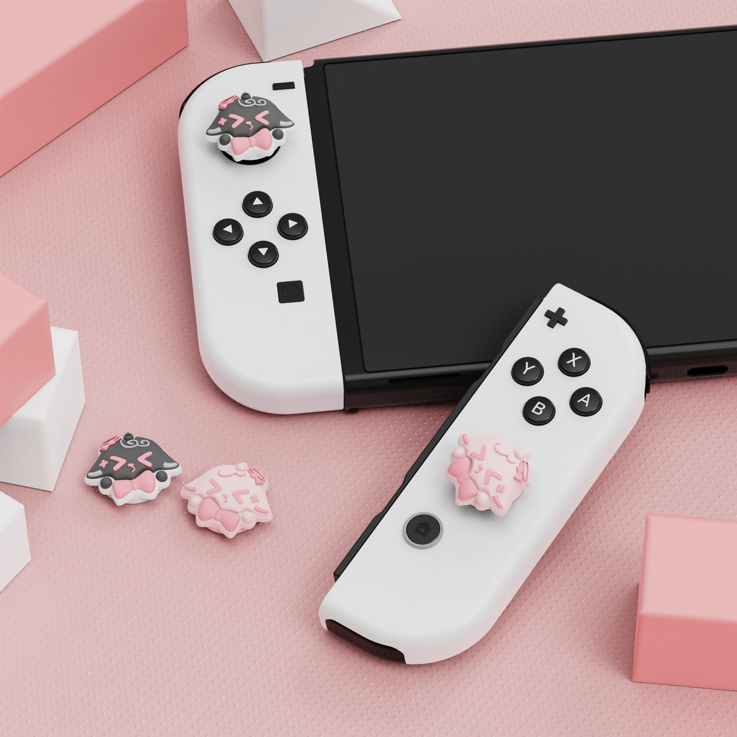 PlayVital Cute Thumb Grip Caps for Nintendo Switch & Switch OLED & Switch Lite - Needy Sheep