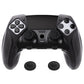 PlayVital Ninja Edition Anti-Slip Half-Covered Silicone Cover Skin with Thumb Grip Caps for PS5 Edge Controller - Black - EYPFP001 PlayVital