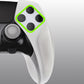 PlayVital Ninja Edition Anti-Slip Half-Covered Silicone Cover Skin with Thumb Grip Caps for PS5 Edge Controller - Glow in Dark - Green - EYPFP006 PlayVital