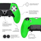 PlayVital Ninja Edition Anti-Slip Half-Covered Silicone Cover Skin with Thumb Grip Caps for PS5 Edge Controller - Green - EYPFP009 PlayVital