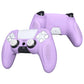 PlayVital Ninja Edition Anti-Slip Silicone Cover Skin with Thumb Grips for PS5 Wireless Controller, Compatible with Charging Station - Mauve Purple - MQRPFP004 PlayVital
