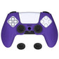 PlayVital Ninja Edition Anti-Slip Silicone Cover Skin with Thumb Grips for PS5 Wireless Controller, Compatible with Charging Station - Purple - MQRPFP003 PlayVital
