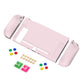 PlayVital Pink Protective Case for NS Switch, Soft TPU Slim Case Cover for NS Switch Joy-Con Console with Colorful ABXY Direction Button Caps - NTU6001G2 PlayVital