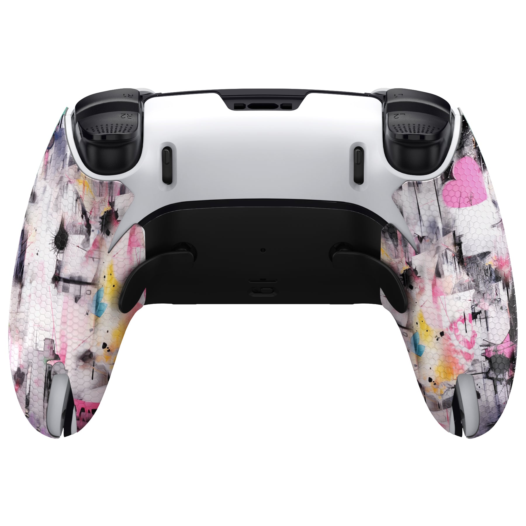 PlayVital Professional Textured Anti-Skid Sweat-Absorbent Controller Grip for PS5 Edge Wireless Controller - Lovely Punky Bunny - PFPJ155 PlayVital