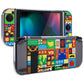 PlayVital Protective Case for NS Switch, Soft TPU Slim Case Cover for NS Switch Console with Colorful ABXY Direction Button Caps -Puzzle Adven- NTU6043G2 PlayVital