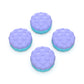 PlayVital Puff Cloud Texture Design Thumbs Cushion Grips Caps for PS5 & PS4 & Switch Pro & Xbox Series X/S & Xbox Elite Series 2 & Xbox One & Xbox Core Wireless Controller - Light Purple & Aqua Blue PlayVital