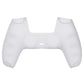 PlayVital Pure Series Anti-Slip Silicone Cover Skin with Thumb Grip Caps for PS5 Wireless Controller - Clear White - KOPF016 PlayVital