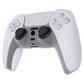 PlayVital Pure Series Anti-Slip Silicone Cover Skin with Thumb Grip Caps for PS5 Wireless Controller - Clear White - KOPF016 PlayVital