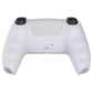 PlayVital Pure Series Anti-Slip Silicone Cover Skin with Thumb Grip Caps for PS5 Wireless Controller - Clear White - KOPF016 PlayVital