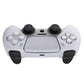 PlayVital Pure Series Anti-Slip Silicone Cover Skin with Thumb Grip Caps for PS5 Wireless Controller - Clear White - KOPF016 PlayVital