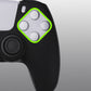 PlayVital Pure Series Anti-Slip Silicone Cover Skin with Thumb Grip Caps for PS5 Wireless Controller - Black - KOPF001 PlayVital